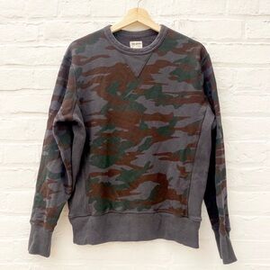 Todd‎ Snyder || Camo Sweatshirt Crewneck Green Brown Small